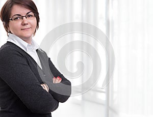 Business woman arms folded