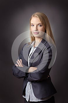 Business woman arms folded