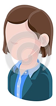 Business Woman Avatar People Icon
