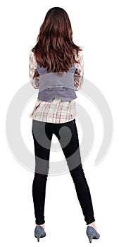 Business woman. backside.