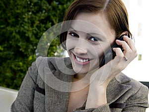 Business Woman On Cell Phone