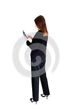 Business woman on cell phone. photo