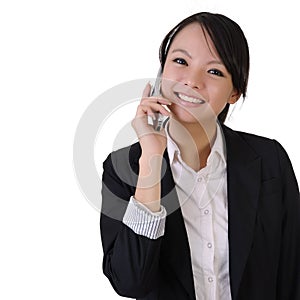 Business woman with cellphone