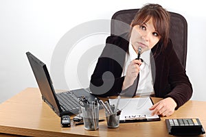 Business woman at desk #11