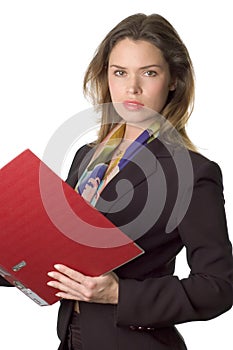 Business woman with documents