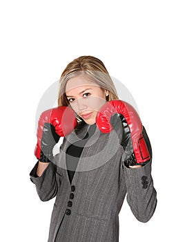 Business Woman Fighter