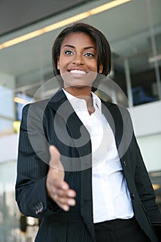 Business Woman Handshake