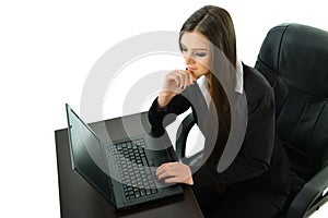 Business Woman with Laptop