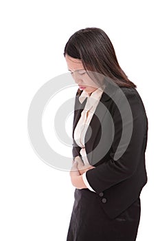 Business woman with menstruation issues