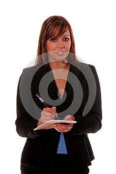 Business Woman With Notepad