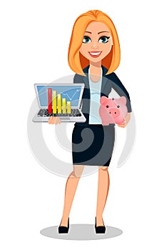 Business woman in office style clothes