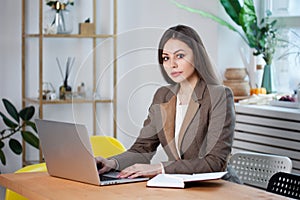 Business woman in a stylish modern office