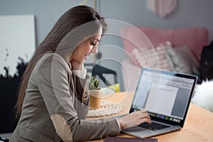 Business woman in a stylish modern office