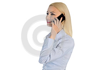 Business woman talk phone