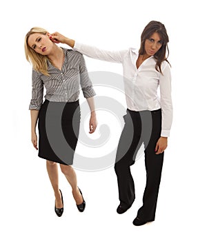 Business woman Texting