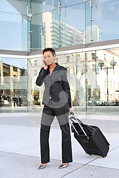 Business Woman Travelling