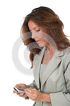 Business Woman Using PDA 3