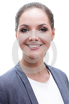 Business women in makeup in the style of `business`