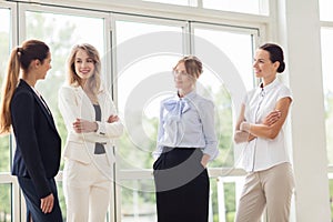 Business women meeting at office and talking