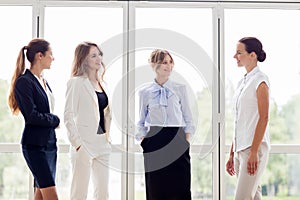 Business women meeting at office and talking