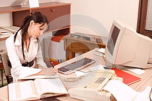 Business women at office photo