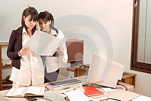 Business women at office photo