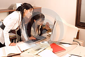 Business women at office photo