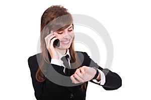 Business women with phone