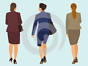 Business Women Walking Away