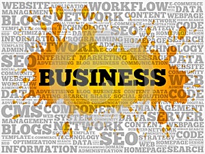 BUSINESS word cloud collage