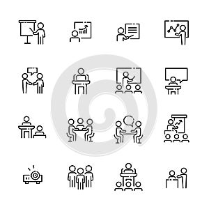 Business work icon set, vector eps10