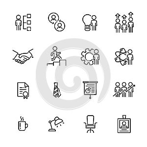 Business work icon set 3, vector eps10