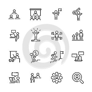 Business work icon set 2, vector eps10