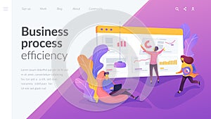 Workflow landing page template.