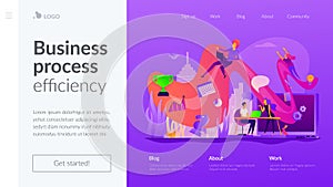 Workflow landing page template.