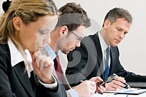 Business working meeting