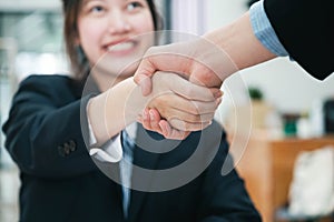 Business world handshake