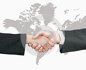 Business world handshake