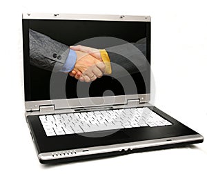 Businessdeal over web