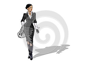 Businesslady with handbag