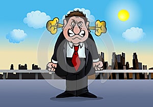 Businessman in anger photo