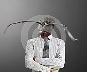 Businessman with a ant's head