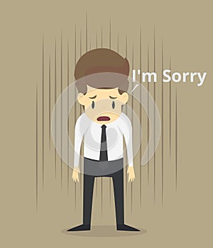 Businessman apologize