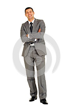 Businessman with arms folded