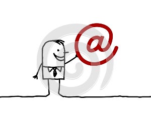 Businessman & arobase