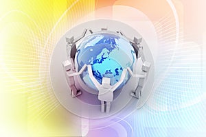 Businessman around the world