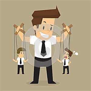 Businessman authority control quarrel