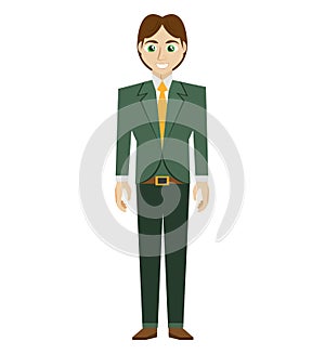 Businessman avatar elegant islated icon