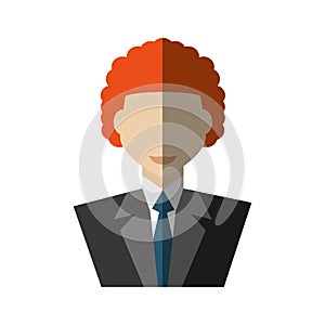 Businessman avatar elegant islated icon