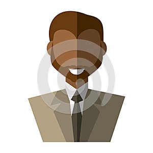 Businessman avatar elegant islated icon